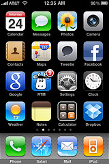 iPhone Home Screen