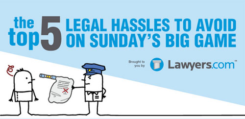 The Top 5 Legal Hassles To Avoid On Sunday's Big Game