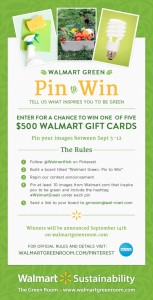 Walmart Green Pin to Win Contest