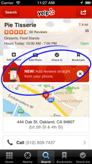 Yelp Mobile Reviews